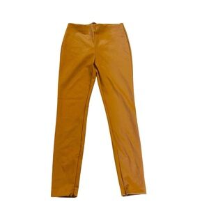 High-Rise Skinny Pants in Camel Brown